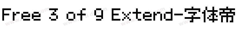 Free 3 of 9 Extend字体转换